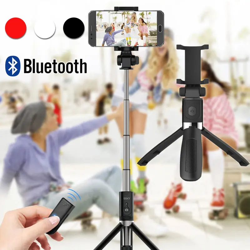 Universal Bluetooth selfie stick tripod with remote control portable folding phone Bracket 70cm Extendable For Android Apple IOS
Universal Bluetooth selfie stick tripod with remote control portable folding phone Bracket 70cm Extendable For Android Apple IOS