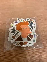 Animaciones de dibujos animados para niños, pegatinas de Futurama, grafiti personalizado, equipaje decorativo, impermeable, juguetes de pegatinas, 10/50 Uds.