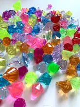 DOLDOLY-gemas acrílicas de cristal para decoración de fiestas, accesorios de decoración de Navidad y boda