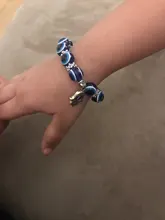 De moda de Color de plata azul de mal de ojo Hamsa la mano de Fátima Palm pulseras para las mujeres de la pulsera del encanto de estilo étnico joyería hecha a mano