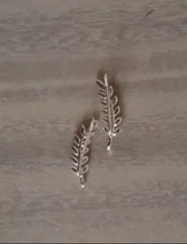 Pendientes de hojas Punk bohemio trepadores de oreja para mujer, hoja de planta flor y estrellas, pendiente de tuerca, joyería bonita para niña, Mini arete de oreja oorbellen