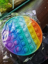 Juguete sensorial de chico de burbuja para adultos, juguete antiestrés para aliviar el estrés, descompresión, suave, apretar la sobremesa, regalo