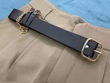 Pantalones cortos de cintura alta para mujer, Shorts femeninos de corte en A, de pierna ancha, estilo coreano, informales, con cinturón, nuevos, 2021