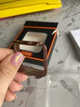 Las señoras de las mujeres para Apple Watch serie SE 6 5 4 3 PC de la cubierta Protector con punta de diamante parachoques para iWatch 40mm 44mm, 42mm, 38mm Accesorios