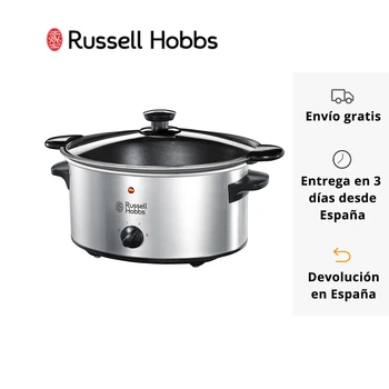 

Russell Hobbs Cook @ Home Slow Cooker 22740-56 - 160W, 3.5l, stainless steel, prepares up to 4 servings, 3 temperatures, removab