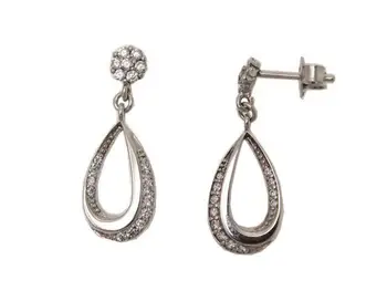 Bridal earrings roseton gold zipper-white pressure 
Bridal earrings roseton gold zipper-white pressure
