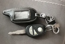 Caso Magicar 7 Versión rusa para Scher-khan Funda de cuero para Magicar/6/7/8/9 LCD dos forma de sistema de alarma para coche M6 M7 M8 M9 cubierta