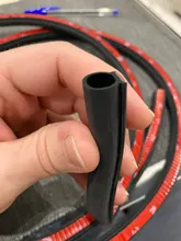 Tira de sellado de goma para puerta de 2-8M tira de sellado para puerta de coche tipo D grande, aislamiento acústico Universal, sellos impermeables de goma Epdm para coche