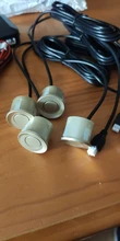 SINOVCLE-Kit de sensores de aparcamiento de coche, sistema de sonda de 4 sensores de timbre y alerta de sonido con radar de respaldo inverso de 12V y de 22mm
