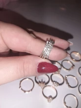 Tocona, 17 unids/set de lujo de cristal claro piedra conjuntos de anillos de boda para hombres y mujeres de la gota de agua flores el sol Geoemtric de joyería 8920