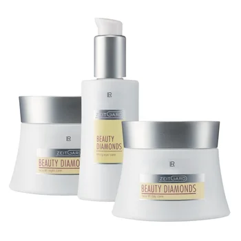 LR Beauty Diamonds Anti-Aging Skin Care Set - Day Cream: 50 ml, Night Cream: 50 ml, Eye Cream 30 ml
LR Beauty Diamonds Anti-Aging Skin Care Set - Day Cream: 50 ml, Night Cream: 50 ml, Eye Cream 30 ml