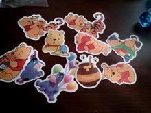 50 Uds de dibujos animados de Disney pegatinas de anime Marvel congelados juguetes de Mickey historia Winnie el Pooh impermeable portátil monopatín pegatinas niños juguete