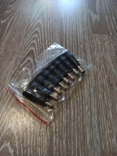 8 unids/set DC Multi tipos a 5,5*2,1mm convertidor adaptador de enchufe para el ordenador portátil, etc.