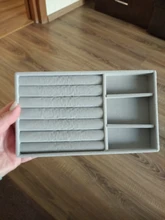 Mordoa-organizador de pendientes de ante y terciopelo rosa, soporte para presentación de joyería, estante, plato de muestra, caja de joyería de moda