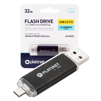 Platinet Pendrive Memoria USB microUSB 2.0 32Gb AX-Depo 2 in 1 fast Port micro USB OTG Plug & Play safe durable
Platinet Pendrive Memoria USB microUSB 2.0 32Gb AX-Depo 2 in 1 fast Port micro USB OTG Plug & Play safe durable