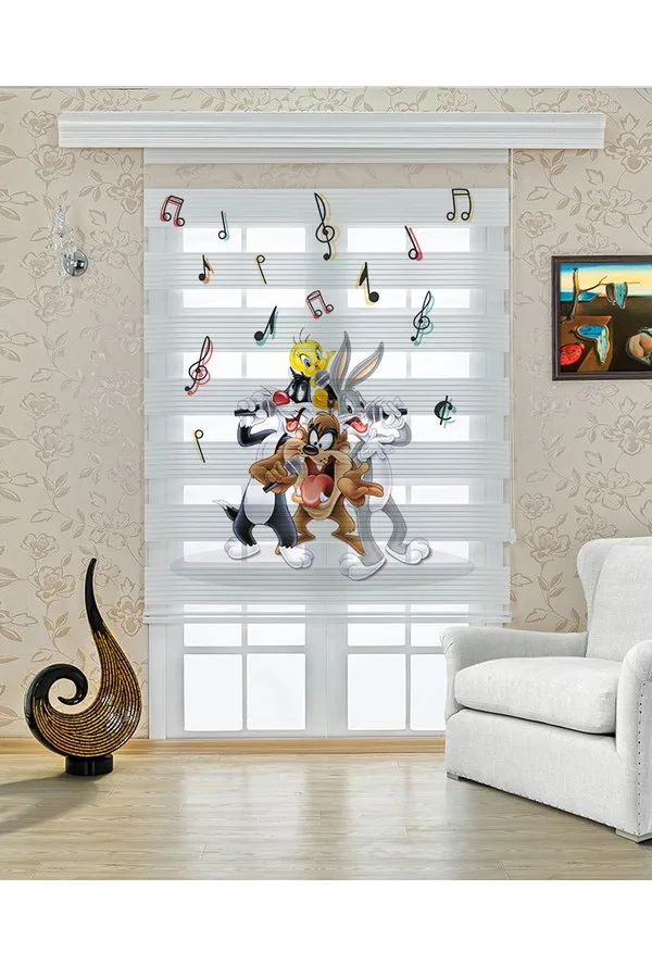 

PRESTIJHOME Digital Printed Antibacterial Kids Zebra Roller Blinds, Fast Delivery, High Quality, Organic Print