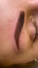 Cartucho con aguja para tatuaje semipermanente, accesorio para máquina de tatuar de RL/M1/RM profesional, desechable, para labio y maquillaje, por 10 uds.