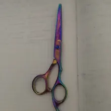 Tijeras profesionales de peluquería, juego de belleza de Color negro puro, cizallas planas finas, 6,0 pulgadas, 4cr