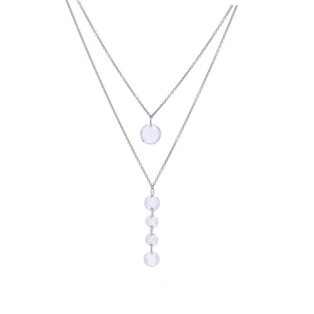 Silver necklace with cubic zirconia sunlight sample 925
Silver necklace with cubic zirconia sunlight sample 925