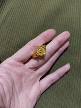 MQCHUN-anillos de Flash para hombres y mujeres, joyería de película de Color dorado, anillo (se puede abrir)