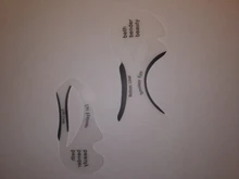Plantilla para delinear ojos, plantilla para delinear ojos, plantilla para delinear ojos, modelos de ojos, conformación de la plantilla, herramientas de maquillaje, 2 unids/lote