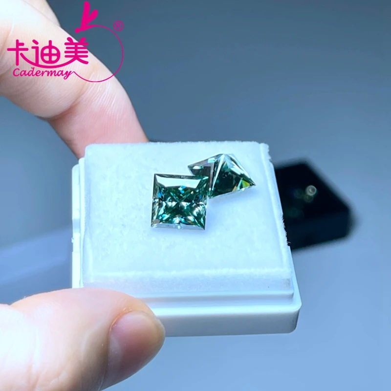 CADERMAY Green Moissanite Loose Gemstones Princess Cut 0.5ct-5.0ct for DIY Jewelry Making in Wholesale Price Factory Supplier
CADERMAY Green Moissanite Loose Gemstones Princess Cut 0.5ct-5.0ct for DIY Jewelry Making in Wholesale Price Factory Supplier