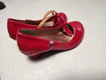 Zapatos Infantiles para niñas, calzado con lazo de cuero para fiesta de Baile de Princesa, brillantes, Color rojo sólido, tacón alto, de cuero de moda, oferta de otoño