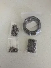 Lote de 100 unidades de cuentas de alambre de acero con memoria de 0,6mm, accesorios para fabricación de pulseras