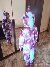 Pijamas para niños y niñas, ropa de dormir de franela de unicornio, mono de Panda, Mono para Licorne