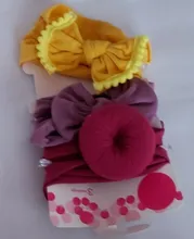 Headbands Hair-Accessories Bows-Knotted Nylon Elastic Newborn Girls Solid-Color Soft