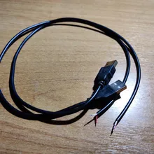 Cable USB de 50CM y 100CM conector para línea de LED, 2 pines, Conector de Cable de conexión de alimentación para cinta de LED DC5V de Color único