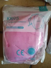 Mascarilla FFP2 KN95 para adultos, máscara respirador Facial con filtro KN95 fpp2, colorida, a prueba de polvo, color negro