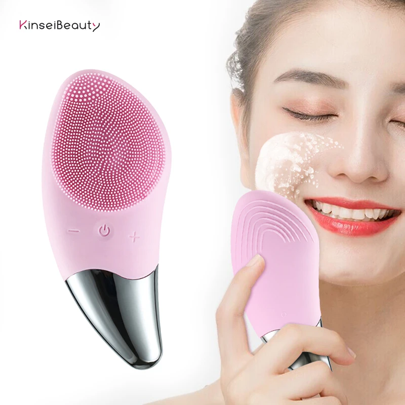Silicone Sonic Face Cleaner Electric Facial Cleansing Brush Deep Pore Clean Skin Massager Device Ultrasonic Blackhead remover
Silicone Sonic Face Cleaner Electric Facial Cleansing Brush Deep Pore Clean Skin Massager Device Ultrasonic Blackhead remover