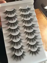 Pestañas postizas 3D de imitación de visón, pestañas naturales de volumen espectacular, maquillaje, extensión de pestañas de seda, 5/8 pares