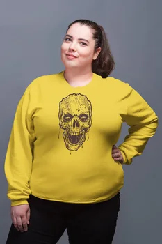Angemiel Wear Lineal Skull And Crossbones Yellow Women Sweatshirts
Angemiel Wear Lineal Skull And Crossbones Yellow Women Sweatshirts