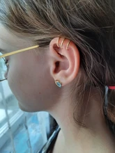 Pendientes bohemios de estrella y oro sin Piercing para mujer y hombre, aretes de Clip para la oreja de cartílago falso Simple, joyería con Clip