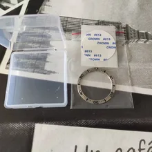 Bisel de acero de bronce y cerámica para buzos, inserto de 38x30,6mm para Seiko, SKX007, SKX009, piezas de repuesto de accesorios de reloj