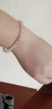 DIEZI-pulsera de cristal romana para mujer, exquisita pulsera de lujo, regalo de boda, cadena de Color oro y plata Rosa coreano, joyería