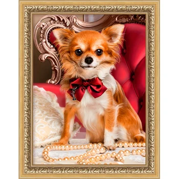 Аж-1779 painting with rhinestones "чихуахуа with a bow" 30*40 cm 
Аж-1779 painting with rhinestones "чихуахуа with a bow" 30*40 cm