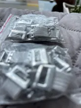 Clips de Metal elásticos para envolver, 10 unidad/bolsa de repuesto, ganchos con Clips de sujeción, color blanco café