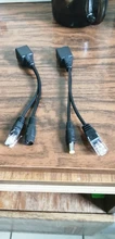 Cable adaptador POE RJ45 inyector divisor de red de potencia sobre Ethernet adaptador de PoE inyector conjunto divisor