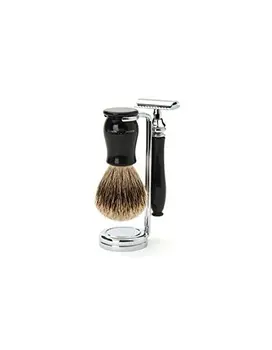 Set shaving classic razor, Brush & black holder Edwin Jagger
Set shaving classic razor, Brush & black holder Edwin Jagger