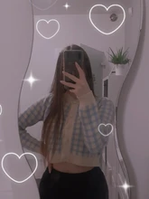 OCEANLOVE cuadros suéteres mujeres corto Slim coreano nueva moda Chaquetas de punto Otoño Invierno dulce 2021 Chaqueta Mujer 18825