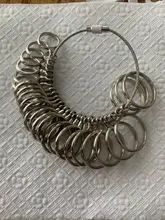 Medidor de medición de joyas, anillo de dedo metálico, fácil de usar, 0-13, nuevo