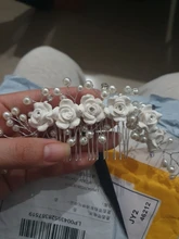 Boda nupcial de cristal novia perla accesorios para el cabello flor hecho a mano diadema cuentas decoración peine del pelo para las mujeres