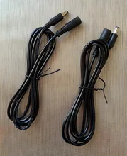 Enchufe hembra a macho potencia CCTV DC, adaptador de Cable de extensión, 12V, 20AWGPower, 5,5mm x 2,1mm, para alimentación de la cámara