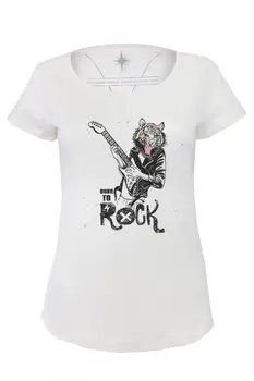 Angemiel Born To Wear Rock Cotton White Women 'S T-Shirt 
Angemiel Born To Wear Rock Cotton White Women 'S T-Shirt
