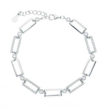 Silver Bracelet with cubic zirconia sunlight sample 925 
Silver Bracelet with cubic zirconia sunlight sample 925