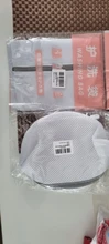 Bolsas de malla con cremallera para lavado de ropa interior, organizador de lavandería, gris
