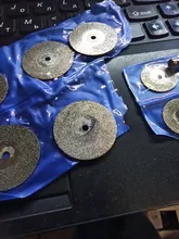 Mini disco de corte Dremel, herramienta rotativa de Muela de Diamante, hoja de sierra Circular, disco de diamante abrasivo